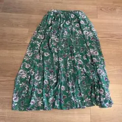 UNITED ARROWS フラワープリント フレアスカート 36