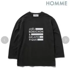 未使用 ジェラートピケ オム ジョエルロブション ロゴ カットソー コラボ