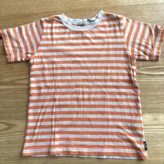 べべ　BeBe Tシャツ110㎝　ボーダー　オレンジのサムネイル