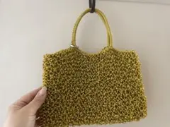 NKNIT square bag イエロー バッグ | Mercari