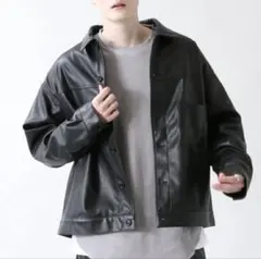 RAGEBLUE レイジブルー　シンセティックレザージャケット　ブルゾン