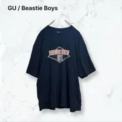 a3967 ジーユー Tシャツ 紺 XL ビースティボーイズ コラボ ロゴ 春夏のサムネイル