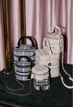 herlipto Jacquard Mini Vanity Bag