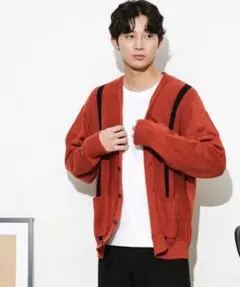 nano universe キューバカーディガン L 赤