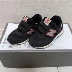 16cm/New Balance 313 ブラック/レッド スニーカー