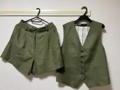 ZARA オリーブグリーン セットアップ