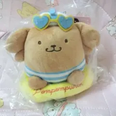 新品 日焼けポムポムプリン ぬいぐるみ キーホルダー グアム ドンキ