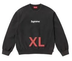 Supreme Washed Box Logo Crewneck BLACK
