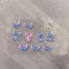 スティッチ ボンボンドロップシール　9個セット