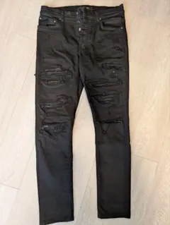 AMIRI アミリ カモフラ マルチパッチ ロックスタッズ スキニーパンツ 