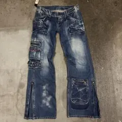 00's y2k gimmick flare denim Grunge 平成