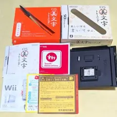 美品★DS美文字トレーニング 筆型タッチペン、説明書付／任天堂 ニンテンドー