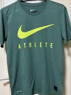 Nike DRI-FIT ATHLETE ナイキ　Tシャツ　美品　グリーン