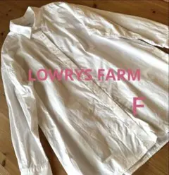 LOWRYS FARM】チュニックシャツ　オフホワイト　Ｆ　白シャツ