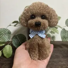 ★りこ様　動物ぽんぽん　トイプードル　ブラウンのサムネイル