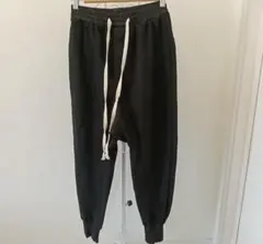 サルエル パンツ スウェット 黒 ブラック スキニー ストレッチ 検