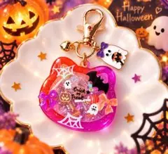 ねこハロウィン✨シャカシャカキーホルダー