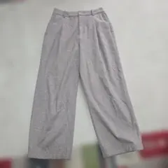 ユニクロ ブラッシュドジャージータックワイドパンツ　M