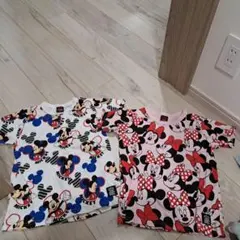BABYDOLL ミッキー ミニー Tシャツ 2枚セット