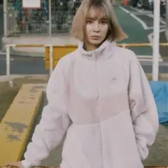 NIKE ナイキ ボアジャケット 2way リバーシブル ビッグスウッシュロゴ