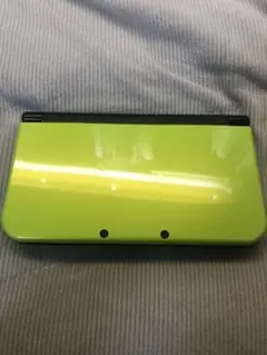New 3DS LL ライムグリーン 本体 カセット付 充電器付