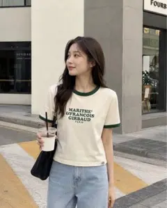 MARITHE FRANCOIS GIRBAUD リンガーTシャツのサムネイル