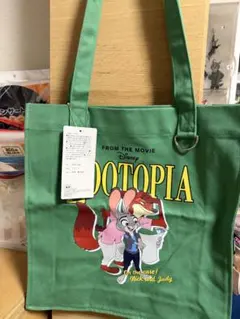 ズートピア トートバッグ グリーンのサムネイル