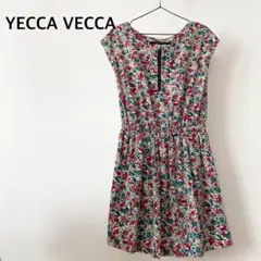 イェッカヴェッカ　ワンピース　トップス　花柄　膝上丈　フレンチ