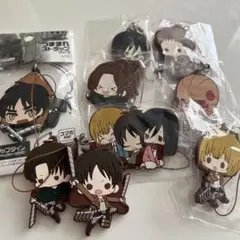 進撃の巨人 マスコットストラップ 9個セット