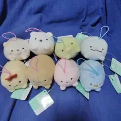 ②すみっコぐらし　うつぶせゴムひも付きマスコット