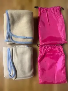 ブランケット　49cm×68cm　ポーチ入り　2個セット