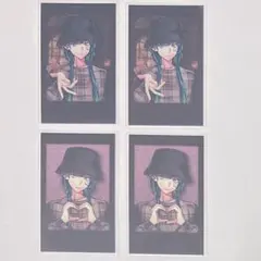 あくねこ 悪魔執事と黒い猫 バスティン チェキ バレンタインチェキ風カード 4点