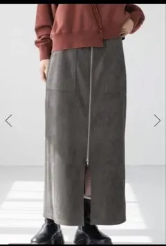 未使用　ローリーズファーム　アソートZIP タイトスカート　グレー