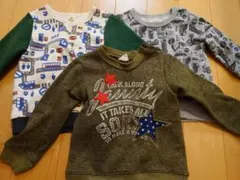 男の子冬服　まとめ売り　90　長袖　トレーナー