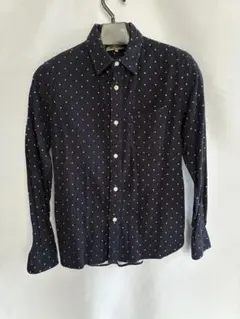 M2SQUARED ネイビー 星柄 長袖ネルシャツ Mメンズ