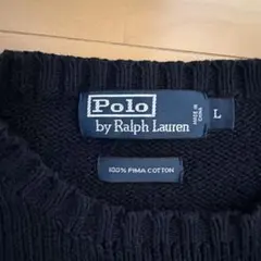 Polo by Ralph Lauren ブラックニットセーター L