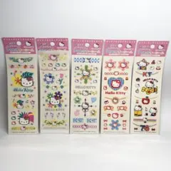 【未使用品】サンリオ　アクセサリーシール　キティ　レトロ　5枚