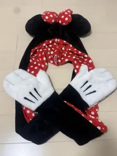 ミニーちゃん マフラーキャップ 【ディズニー】