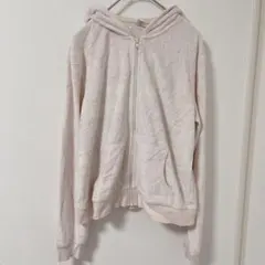 GAP BODY【S】ギャップ ベロア ジップアップパーカー ピンク （M相当）