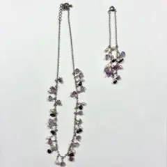 天然石とパール ネックレス・ブレスレットセット