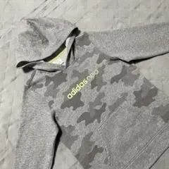 ●アディダスネオ●スウェットパーカー グレー カモフラ S トレーナー 裏起毛