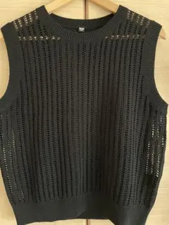 か*ち様 UNIQLO メッシュノースリーブニット XL