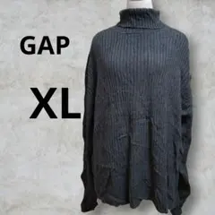 GAP ダークグレー タートルネックセーター XL