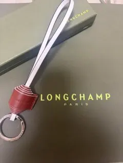 ロンシャンLONGCHAMP キーリング バックチャームレザー ブラウンのサムネイル