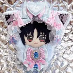 【訳あり】 ぬい服 ちびぐるみ 水色×ピンク