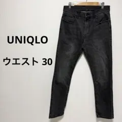 UNIQLO ユニクロ ジーンズ デニム スキニー 黒 ブラック メンズ 30