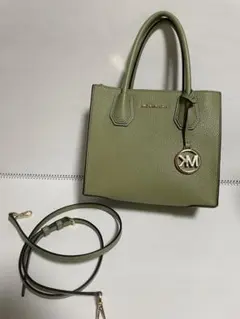マイケルコース　ライトグリーン　2way バッグ