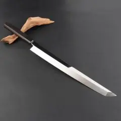 期間限定 先丸柳刃包丁 9寸 刺身包丁 刃は究極の切れ味 黒檀黒水牛角八角柄 期間限定 先丸柳刃包丁 9寸 刺身包丁 刃は究極の切れ味