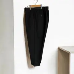 UNIQLO C ユニクロシー L タックワイドテーパードパンツ ブラック