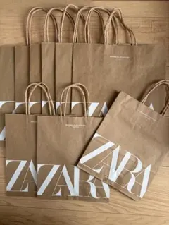 ZARA ショップ袋 ショッパー 紙袋 まとめ売りのサムネイル